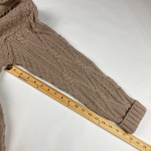 Aran Crafts 100% Merino Wool Cardigan Sweater Women's XXL Button Front Chunky - Picture 11 of 11